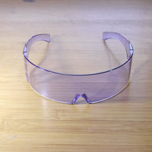Oversized Cyclops Translucent Purple Sunglasses